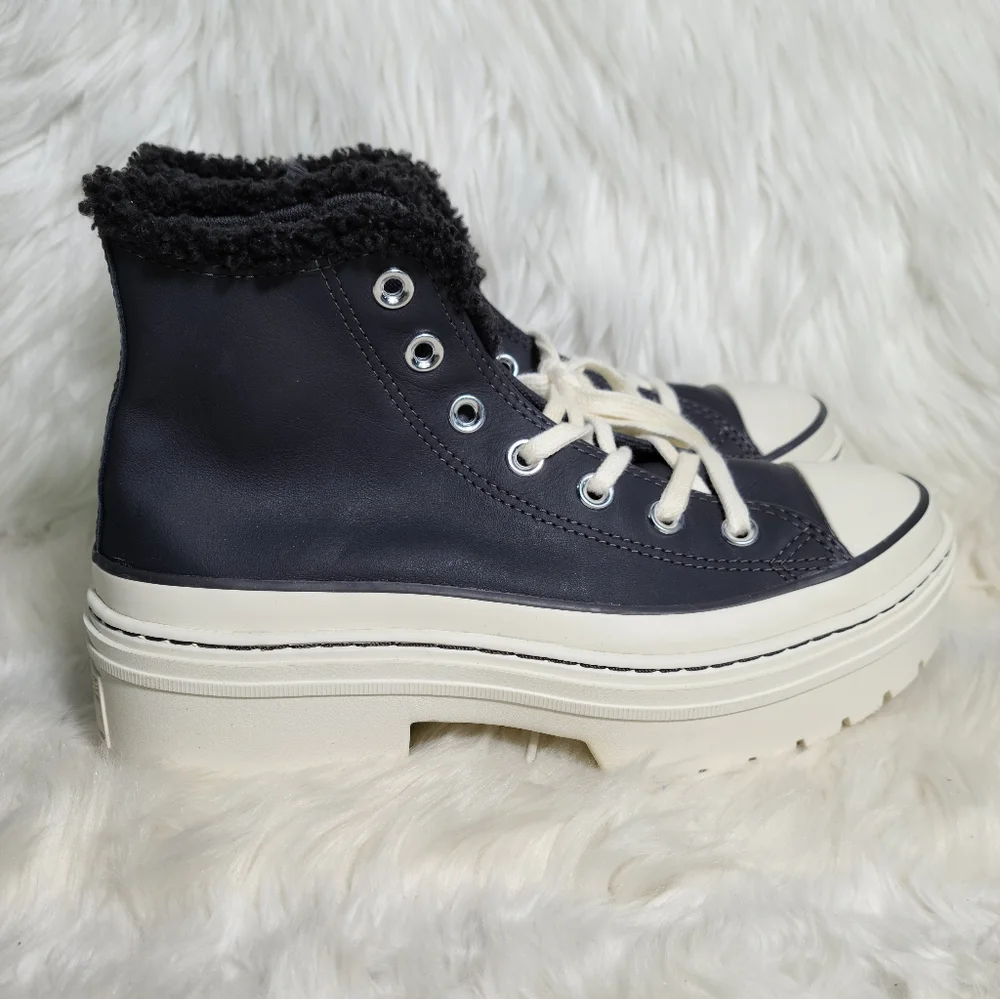 Converse Chuck Taylor All Star High Top Black White Women 7 / Men 5 NEW - Picture 2 of 7